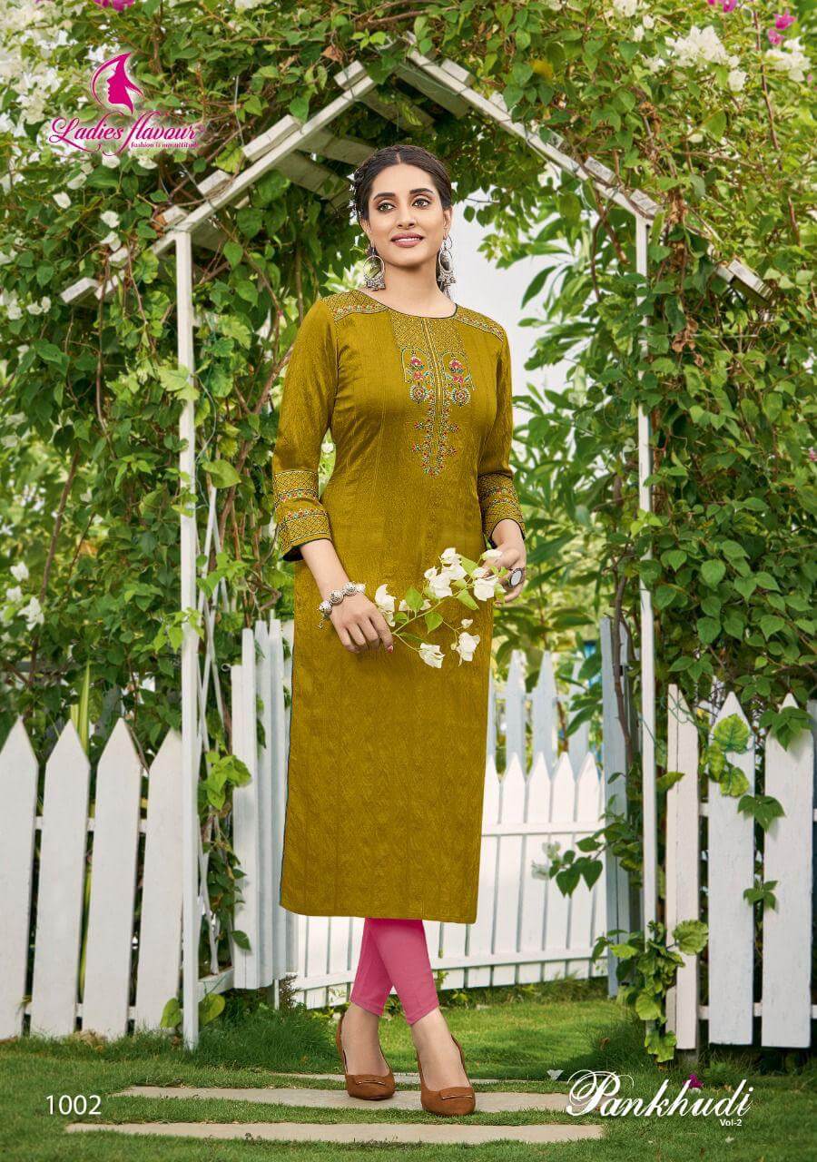 Ladies Flavour Pankhudi Vol 2 Viscose Kurtis Wholesale Catalog. Purchase Full Catalog of Viscose Kurtis In Wholesale Price Online