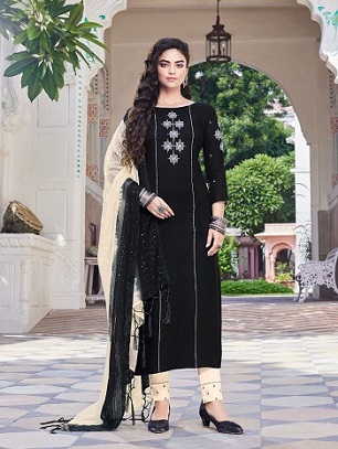 Ladies Flavour Pavitra Kurtis Bottom And Dupatta wholesale catalog, Buy Full catalog Of Ladies Flavour Pavitra Kurtis Bottom And Dupatta At wholesale Price