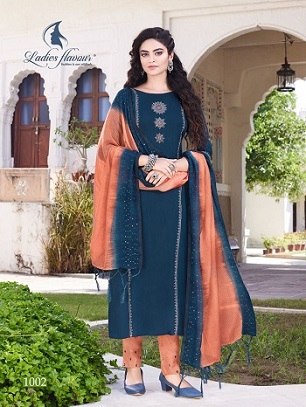 Ladies Flavour Pavitra Kurtis Bottom And Dupatta wholesale catalog, Buy Full catalog Of Ladies Flavour Pavitra Kurtis Bottom And Dupatta At wholesale Price