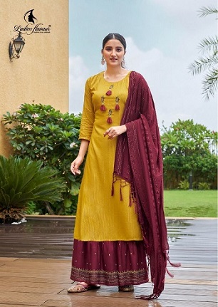 Ladies Flavour Ruhana Vol 2 Top Bottom And Dupatta Wholesale Catalog, Buy Full Catalog of Ladies Flavour Ruhana Vol 2 Top Bottom And Dupatta At Wholesale Price