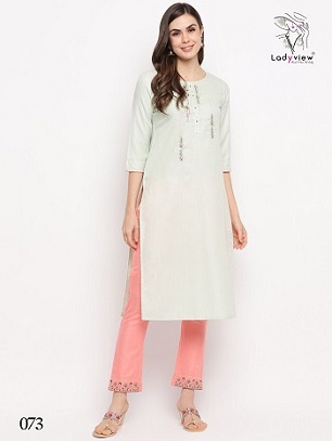 Ladyview Slubby Kurtis wholesale catalog, Buy Full catalog of Ladyview Slubby Kurtis at wholesale Price