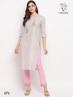 Ladyview Slubby Kurtis wholesale catalog, Buy Full catalog of Ladyview Slubby Kurtis at wholesale Price