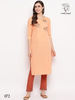 Ladyview Slubby Kurtis wholesale catalog, Buy Full catalog of Ladyview Slubby Kurtis at wholesale Price