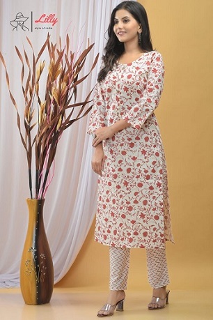 Lilly Cotton Kurti with Pant wholesale Combo