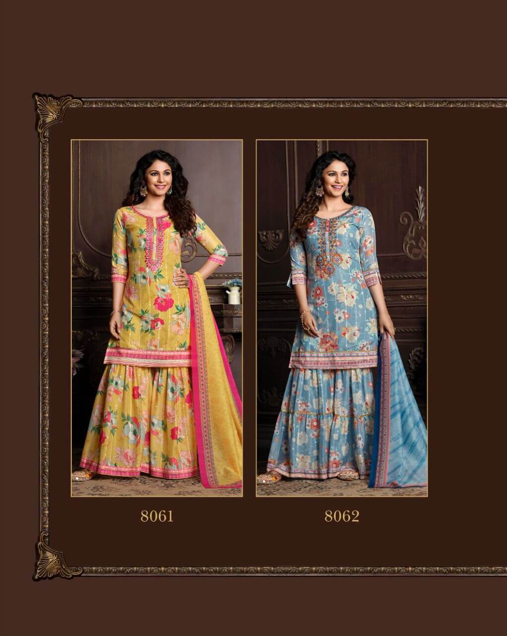 Lily And Lali Olivia Kurti Gharara Dupatta Set Catalog In Wholesale Price. Purchase Full Catalog of Lily And Lali In Wholesale Price Online