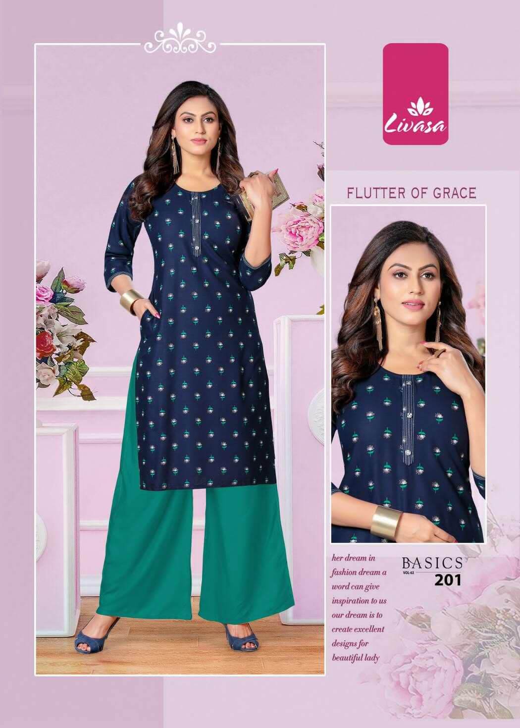 Livasa Basics Vol 2 Rayon Kurti Catalog In Wholesale Price. Purchase Full Catalog of Livasa Basics Vol 2 In Wholesale Price Online