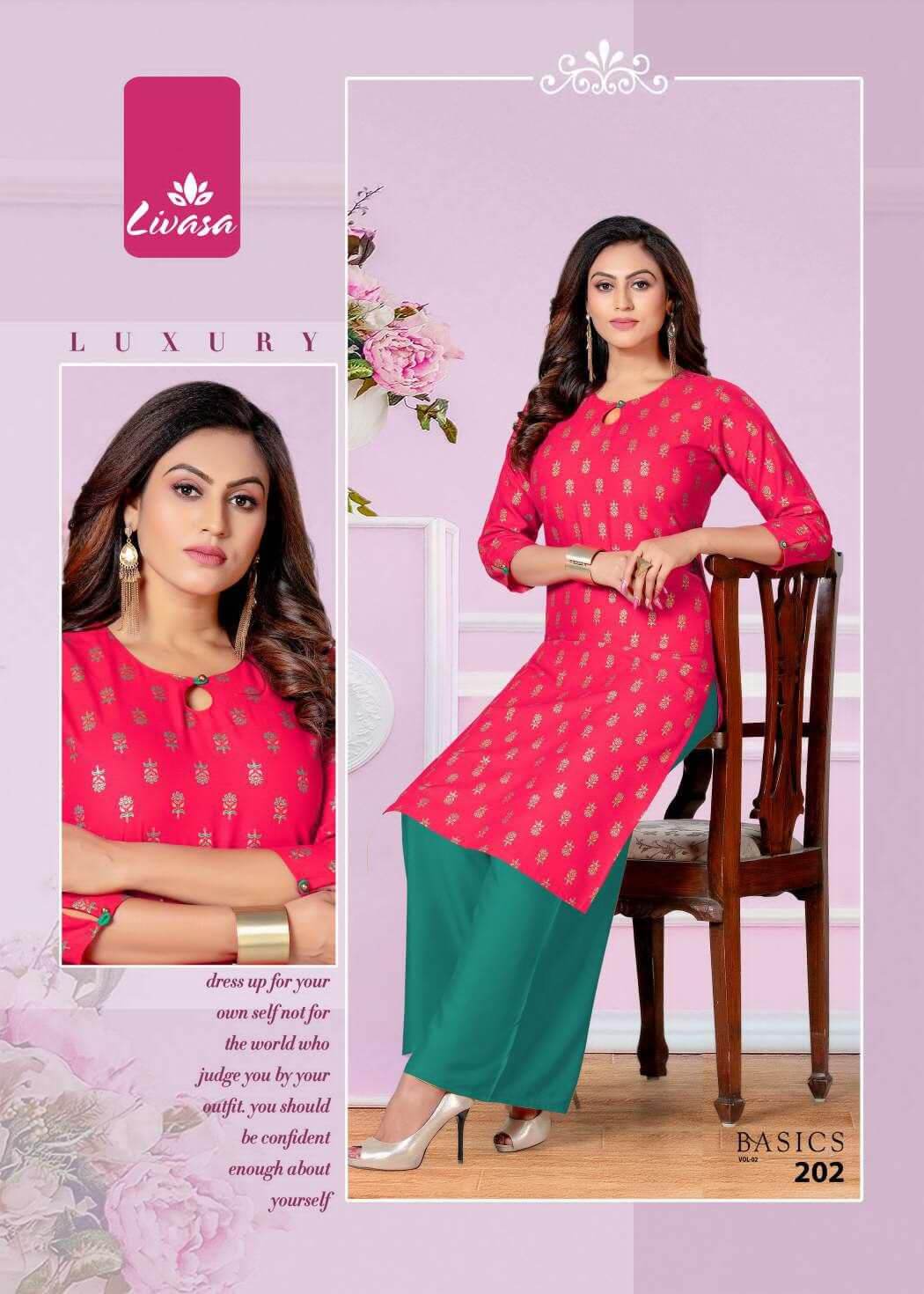 Livasa Basics Vol 2 Rayon Kurti Catalog In Wholesale Price. Purchase Full Catalog of Livasa Basics Vol 2 In Wholesale Price Online