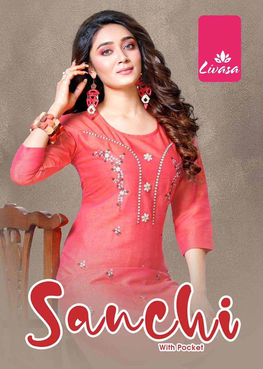 Livasa Sanchi Ladies Kurti Catalog In Wholesale Price, Purchase Full Catalog of Livasa Sanchi In Wholesale Price Online