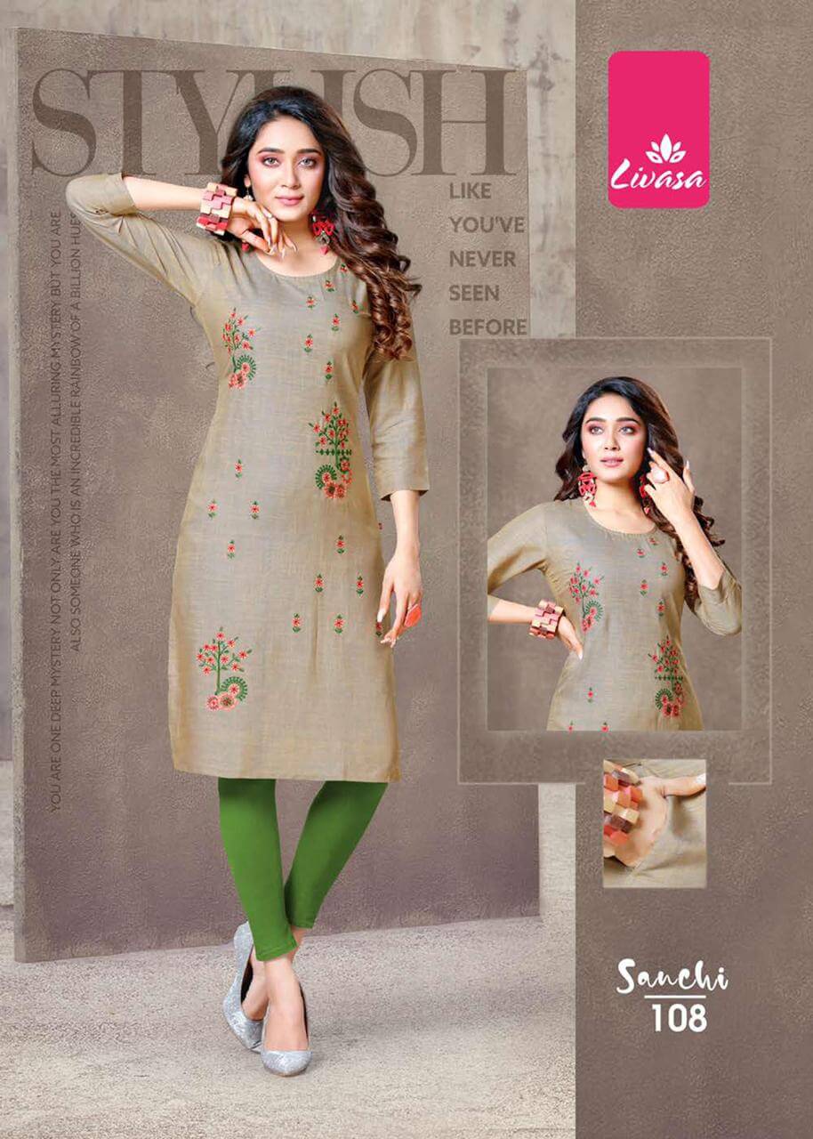 Livasa Sanchi Ladies Kurti Catalog In Wholesale Price, Purchase Full Catalog of Livasa Sanchi In Wholesale Price Online