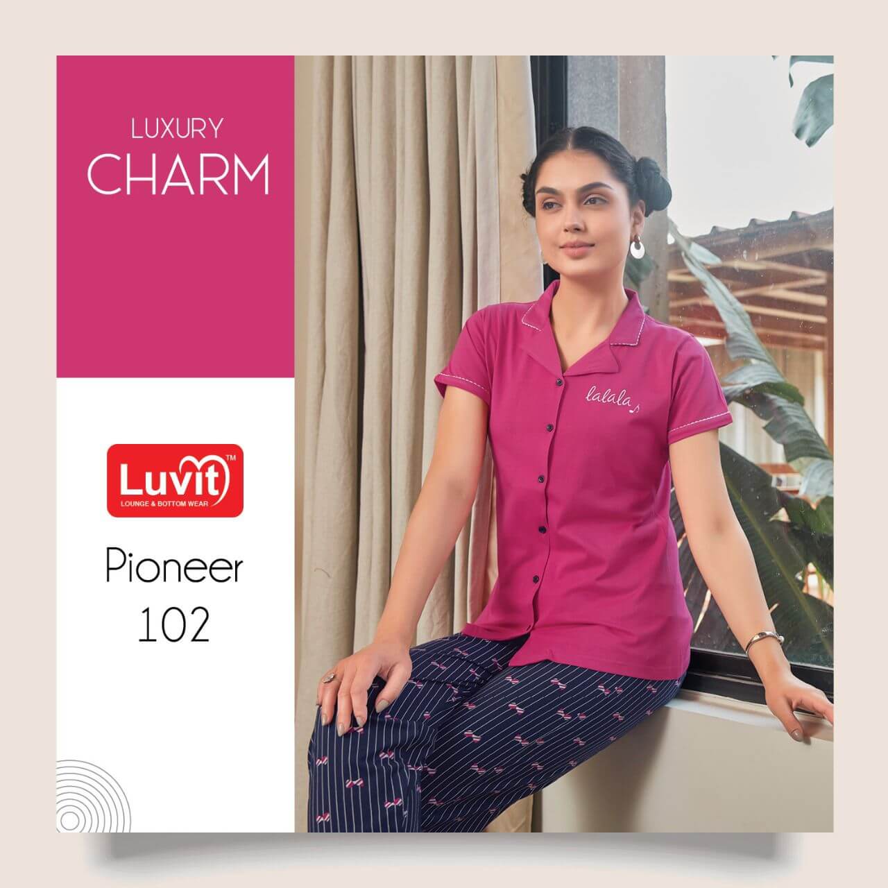 Luvit Pioneer Collar Night Suit Catalog In Wholesale Price. Purchase Full Catalog of Luvit Pioneer In wholesale Price Online