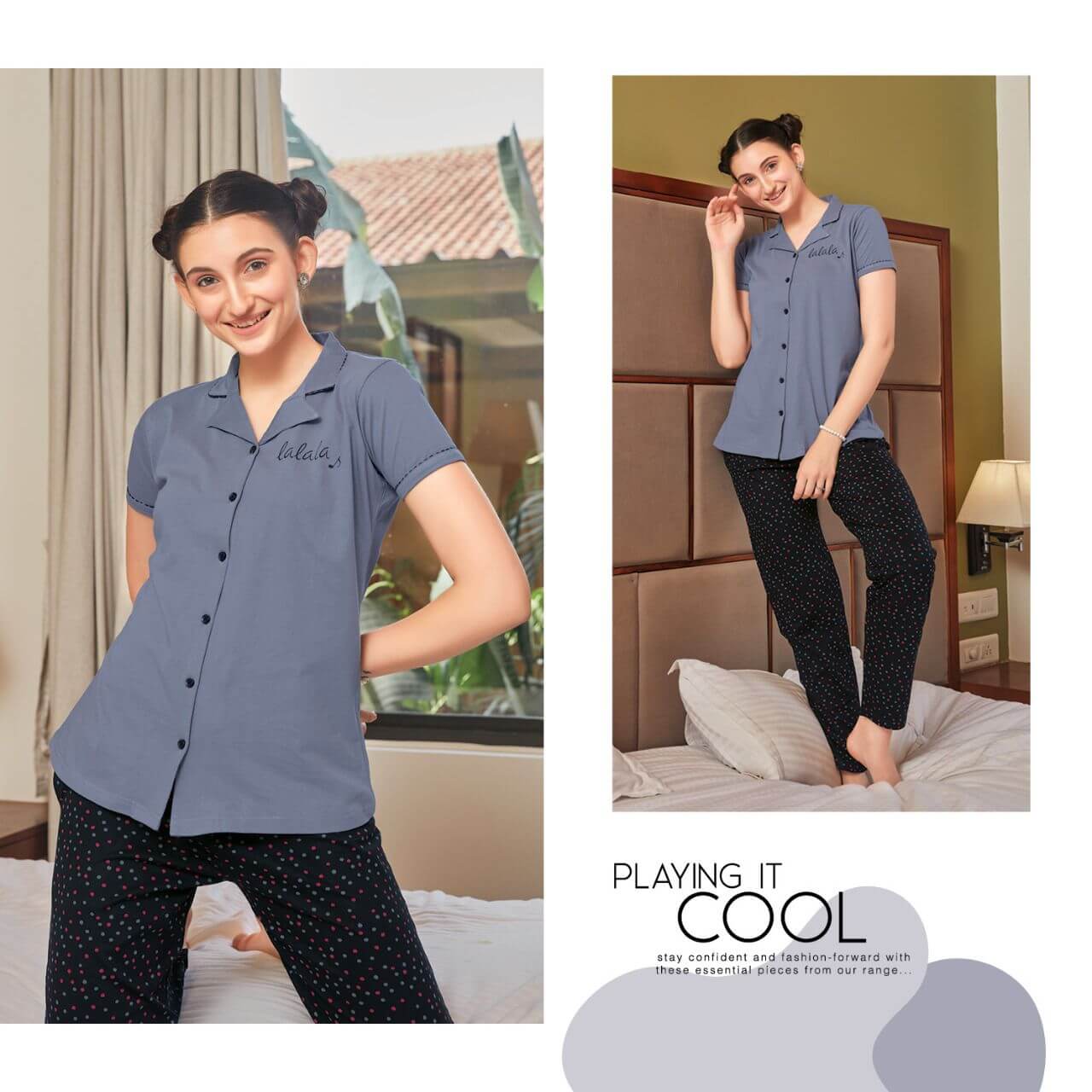 Luvit Pioneer Collar Night Suit Catalog In Wholesale Price. Purchase Full Catalog of Luvit Pioneer In wholesale Price Online