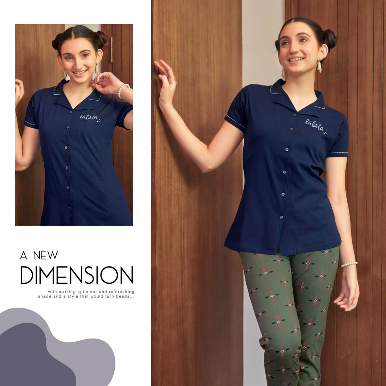 Luvit Pioneer Collar Night Suit Catalog In Wholesale Price. Purchase Full Catalog of Luvit Pioneer In wholesale Price Online