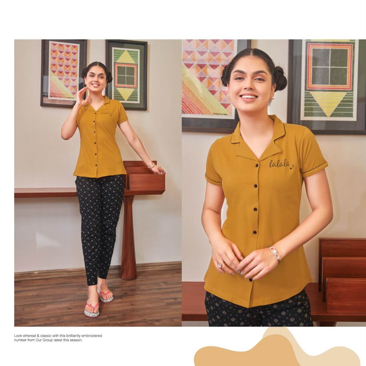 Luvit Pioneer Collar Night Suit Catalog In Wholesale Price. Purchase Full Catalog of Luvit Pioneer In wholesale Price Online