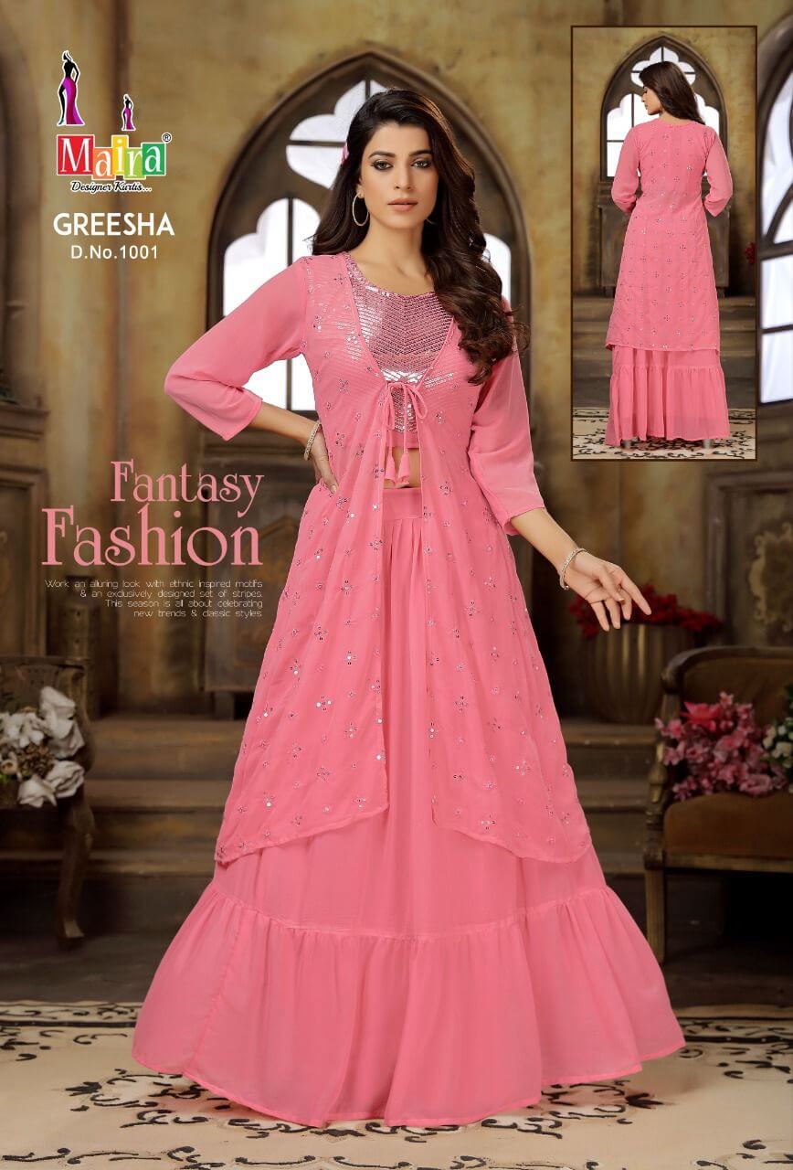 Maira Greesha Vol 1 Georgette Party wear Dress Wholesale Catalog, Buy Full Catalog of Maira Greesha Vol 1 Georgette Party Wear Dress At Wholesale Price