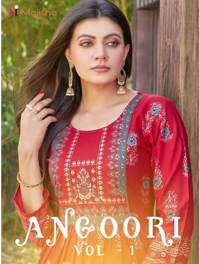 Majisha Nx Angoory Vol 1 Ladies Gown Wholesale Catalog. Purchase Full Catalog of Ladies Gown In WHolesale Price Online