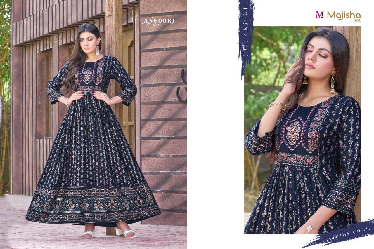 Majisha Nx Angoory Vol 1 Ladies Gown Wholesale Catalog. Purchase Full Catalog of Ladies Gown In WHolesale Price Online