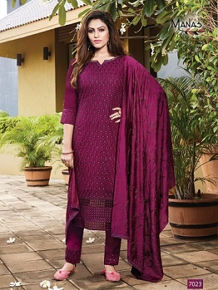 Manas Fab Schiffli Vol 4 Top Bottom And Dupatta wholesale catalog, Buy Full catalog Of Manas Fab Schiffli Vol 4 Top Bottom And Dupatta At wholesale Price