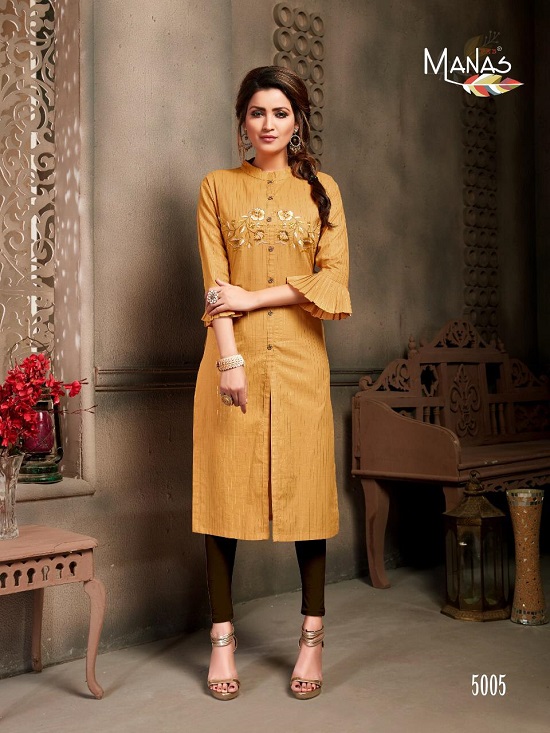 Manas Mitwa Wholesale kurtis catalogue. Manas Mitwa cotton kurtis wholesale catalog of six designs in a bunch. Manas kurtis manufacturer presents new straight pattern ladies kurtis catalogue Mitwa in wholesale market