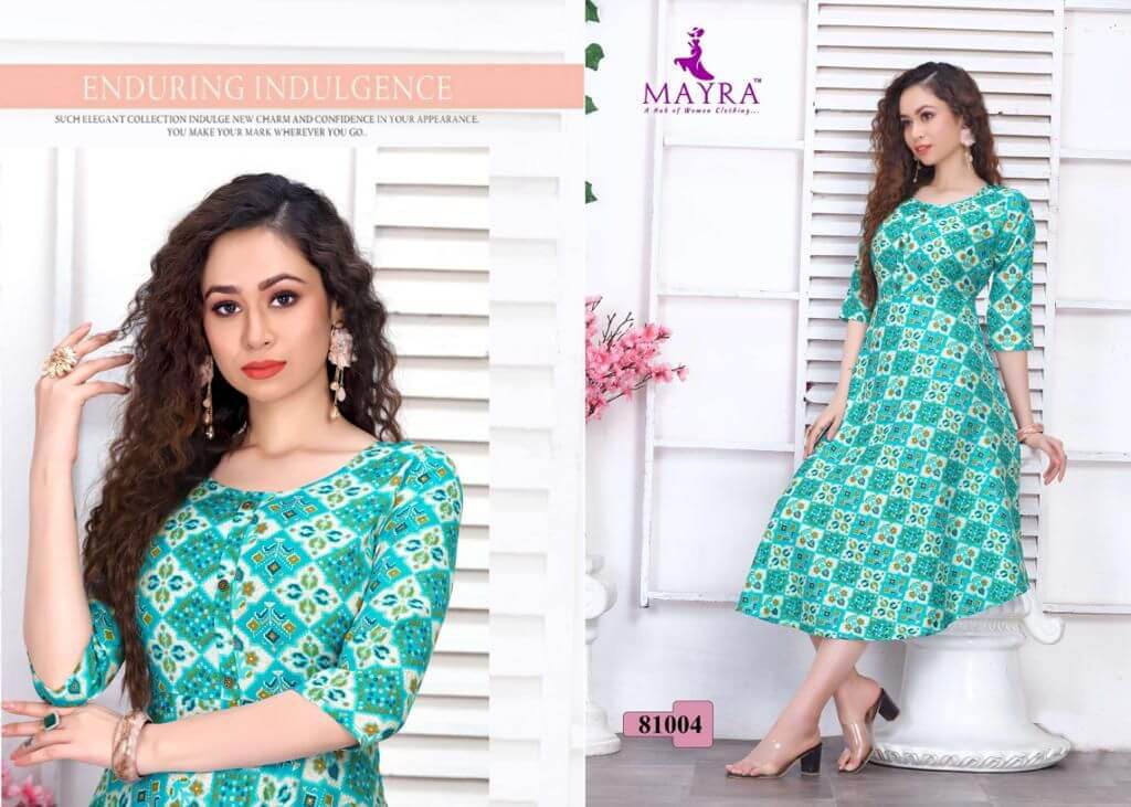 Mayra Dhriti Anarkali Style Kurti Catalog In Wholesale Price. Purchase Full Catalog of Mayra Dhriti In Wholesale Price Online