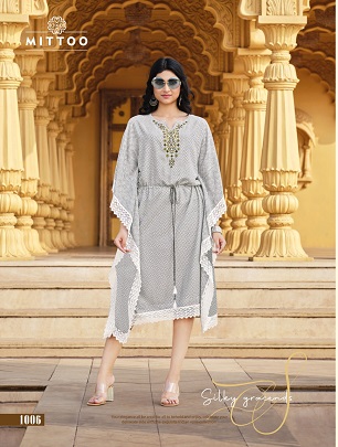 Mittoo Arohi Kaftan Wholesale Collection, Buy Full Catalog of Mittoo Arohi Kaftan At Wholesale Price