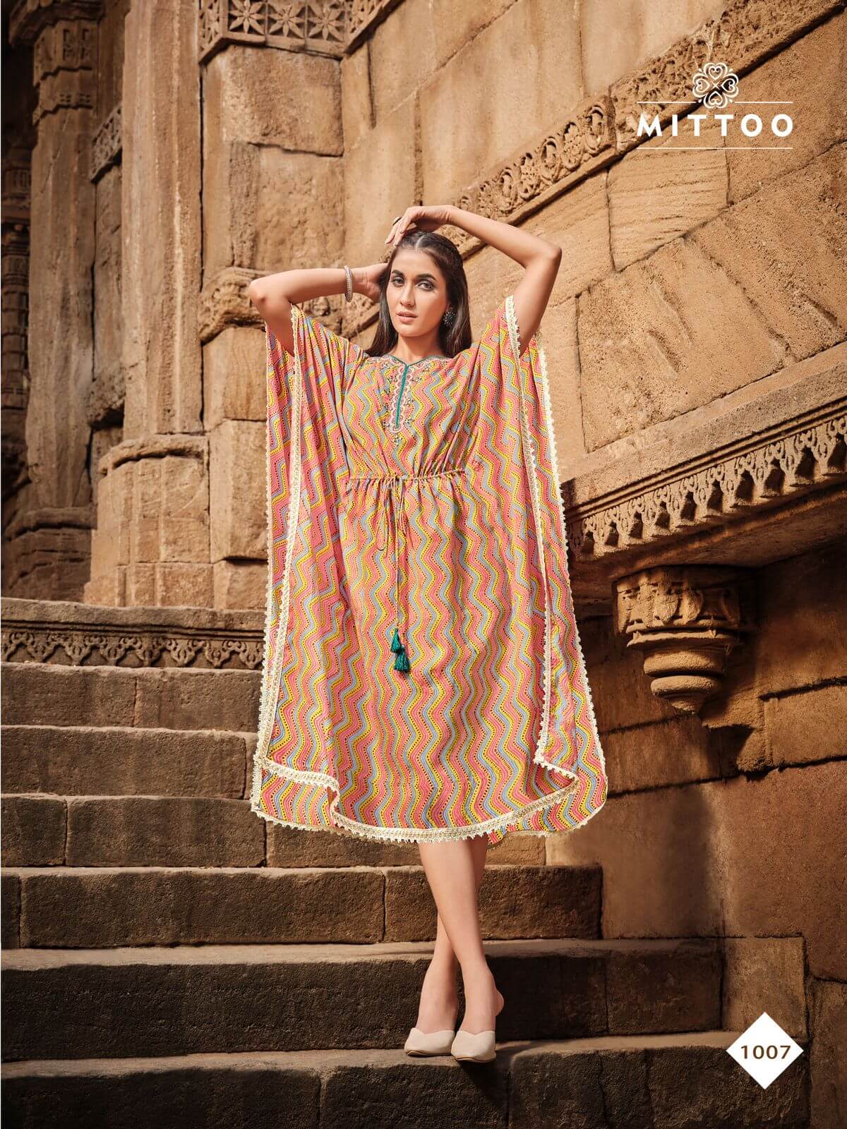 Mittoo Arohi Vol 2 Kaftan Wholesale Catalog. Purchase Full Of Kaftan In Wholesale Price Online