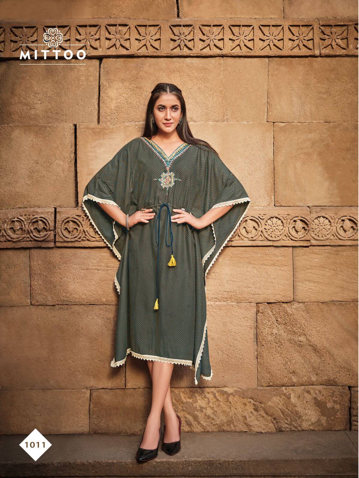 Mittoo Arohi Vol 2 Kaftan Wholesale Catalog. Purchase Full Of Kaftan In Wholesale Price Online