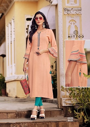 Mittoo Mayurika Vol 4 Kurtis wholesale catalog