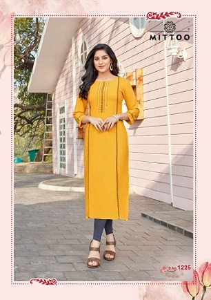 Mittoo Palak Vol 25 Rayon Kurtis Wholesale Catalog, Buy Full Catalog of Mittoo Palak Vol 25 Rayon Kurtis At Wholesale Price