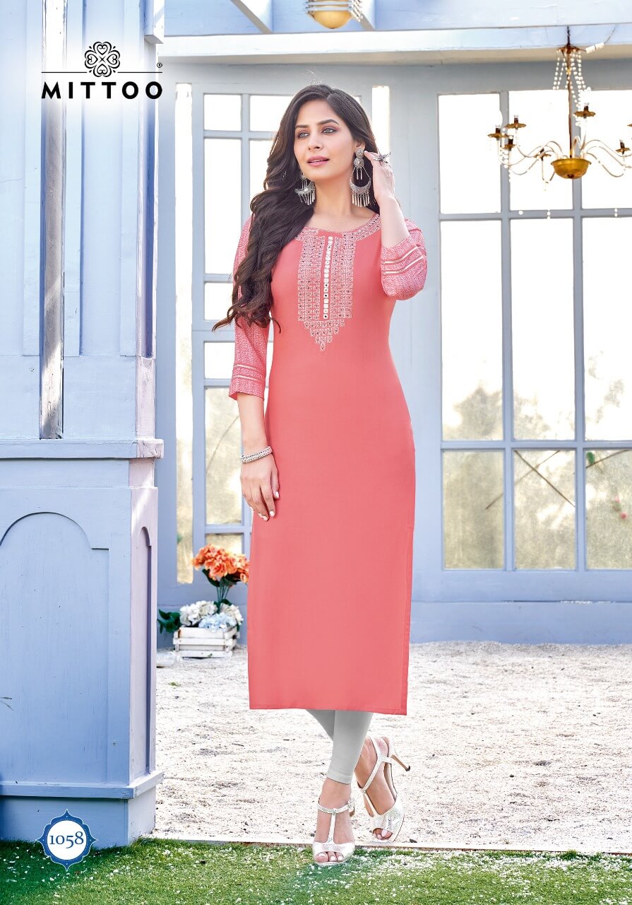 Mittoo Prince Rayon Kurtis Wholesale Catalog, Buy Full Catalog of Mittoo Prince Rayon Kurtis At Wholesale Price