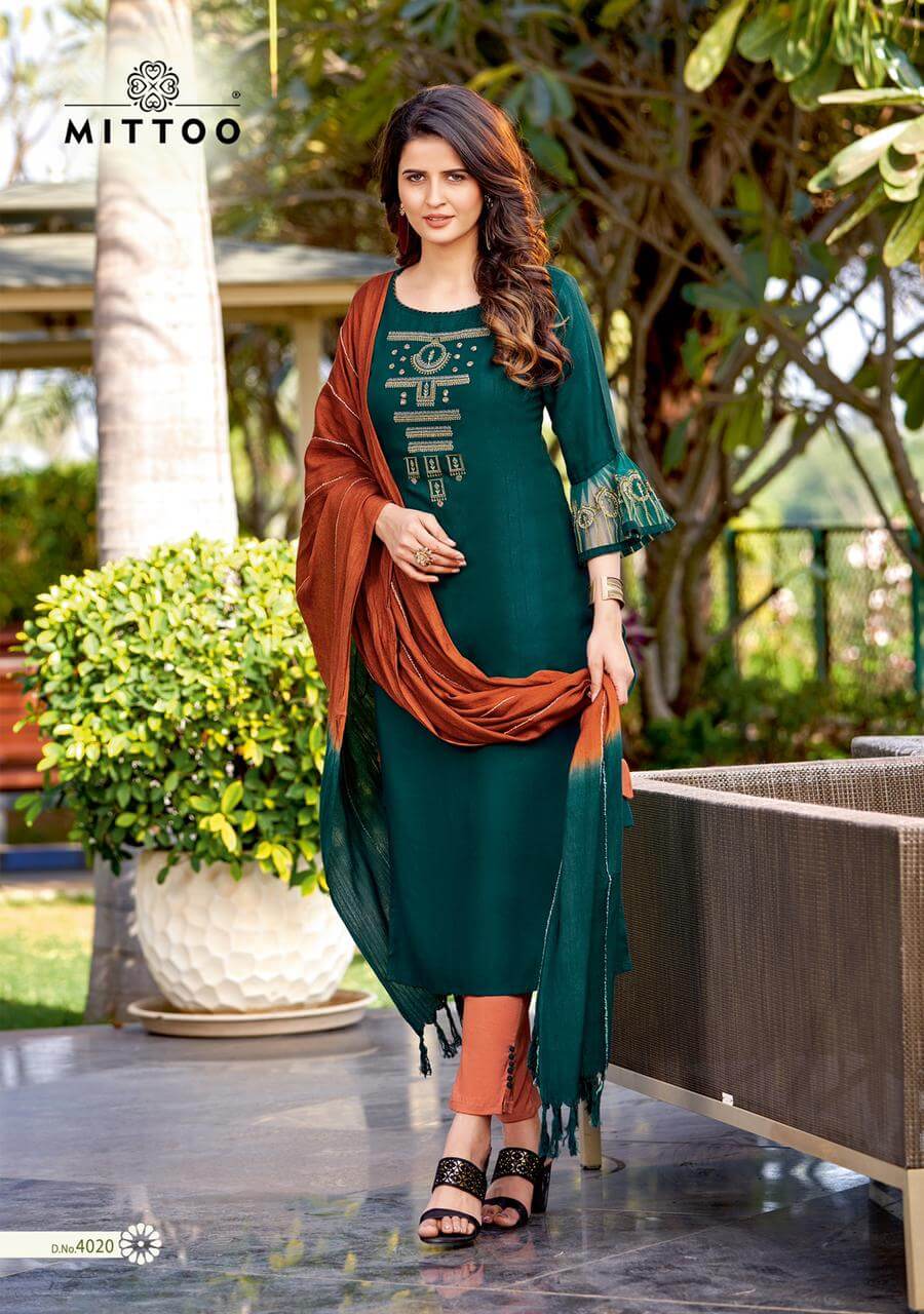 Mittoo Shringar Vol 4 Kurti Pant Dupatta Set Catalog In Wholesale Price. Purchase Full Catalog of Mittoo Shringar Vol 4 In Wholesale Price Online