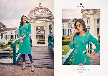 Nitisha Nx Viva Vol 2 Kurtis Wholesale Catalogue. Buy Nitisha Nx Viva Vol 2 Soft Cotton Slub Kurtis Wholesale Catalogue Online. Nitisha Nx Launches New Kurtis Catalogue Viva Vol 2. Order Nitisha Nx Viva Vol 2 Kurtis 12 Designs Bunch In Wholesale rate Online. Purchase Wholesale Kurtis Catalogue Viva Vol 2 by Nitisha Nx Surat. Viva Vol 2 Cotton Slub With Embroidery Work Bulk Order Online At Wholesale Price. Nitisha Nx Kurti Manufacturer presents Wholesale Kurtis Catalogue Viva Vol 2 For Business.