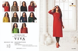 Nitisha Nx Viva Vol 7 Kurtis wholesale catalog, Buy Full catalog of Nitisha Nx Viva Vol 7 Kurtis At wholesale Price