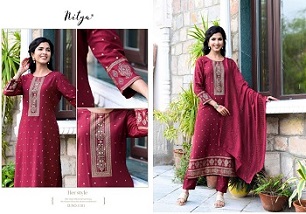 Nitya Mayah Kurtis Bottom and Dupatta wholesale catalog, Buy Full catalog of Nitya Mayah Kurtis Bottom and Dupatta At wholesale Price