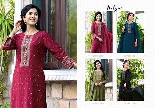 Nitya Mayah Kurtis Bottom and Dupatta wholesale catalog, Buy Full catalog of Nitya Mayah Kurtis Bottom and Dupatta At wholesale Price