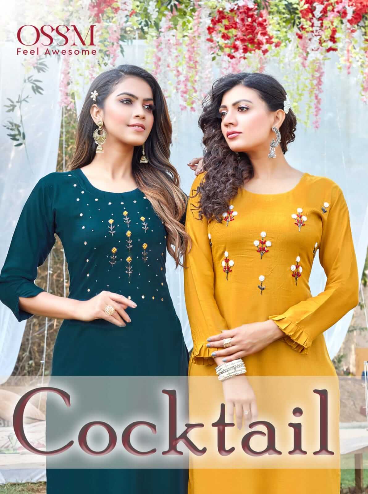 Ossm Coctail Straight Cut Kurti Catalog In Wholesale Price