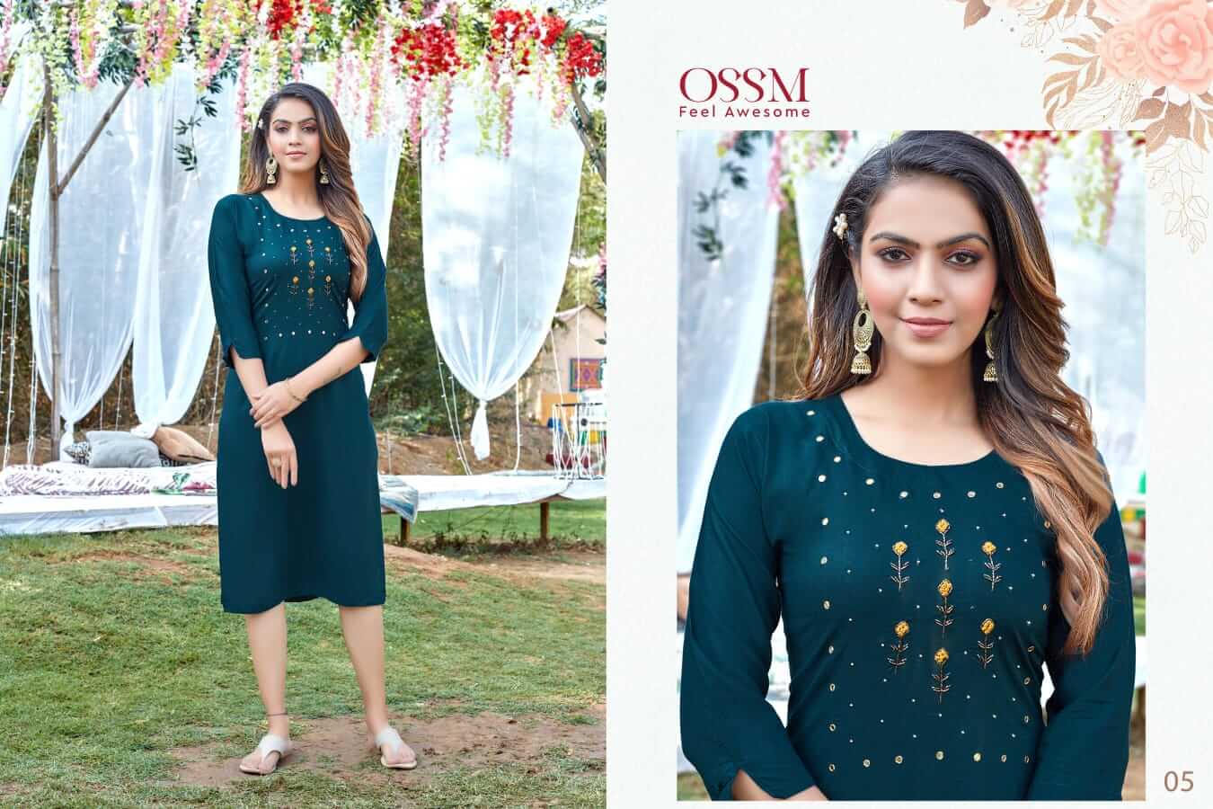 Ossm Coctail Straight Cut Kurti Catalog In Wholesale Price. Purchase Full Catalog Ossm Coctail In Wholesale Price Online