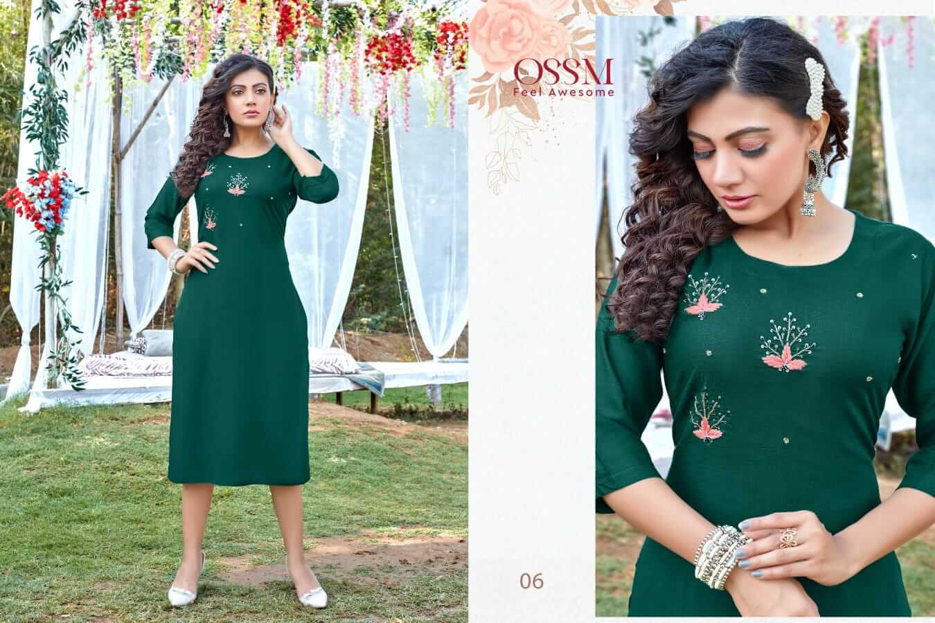 Ossm Coctail Straight Cut Kurti Catalog In Wholesale Price. Purchase Full Catalog Ossm Coctail In Wholesale Price Online