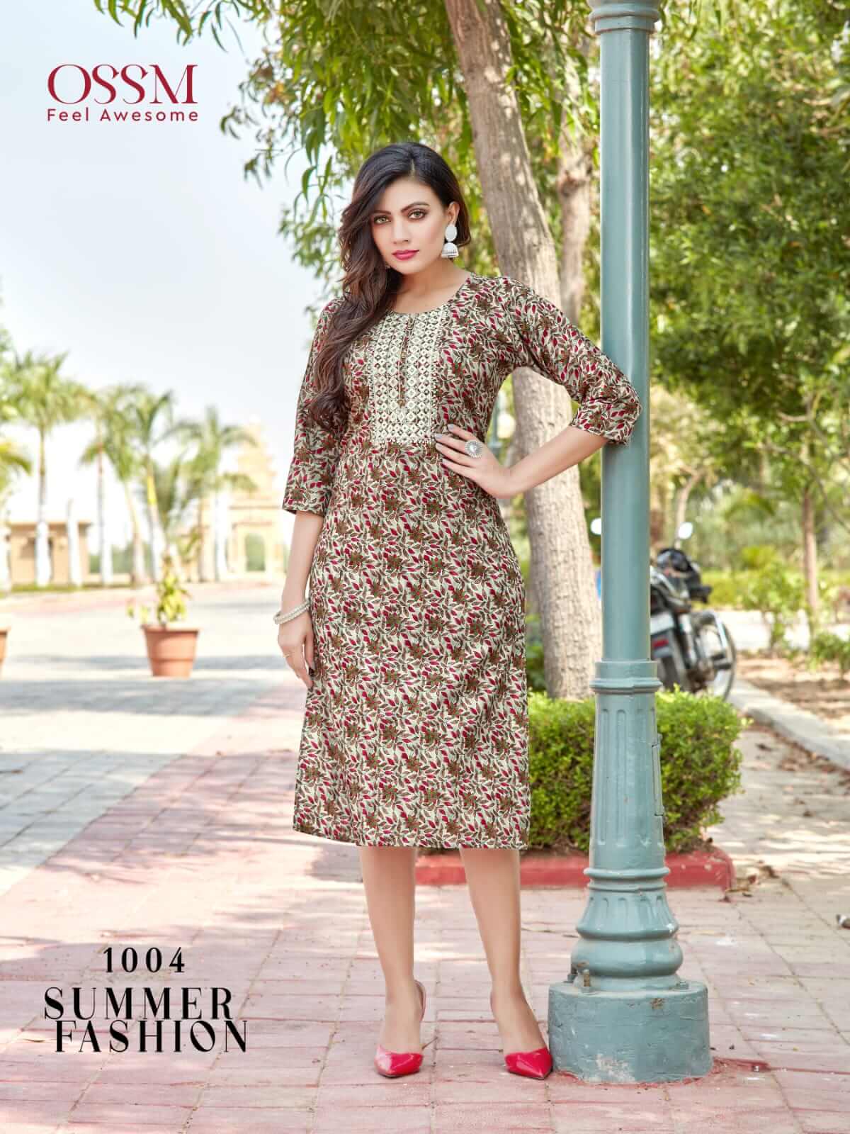 Ossm Summer Fashion Cotton Kurtis Wholesale Catalog, Buy Full Catalog of Ossm Summer Fashion Cotton Kurtis At Wholesale Price