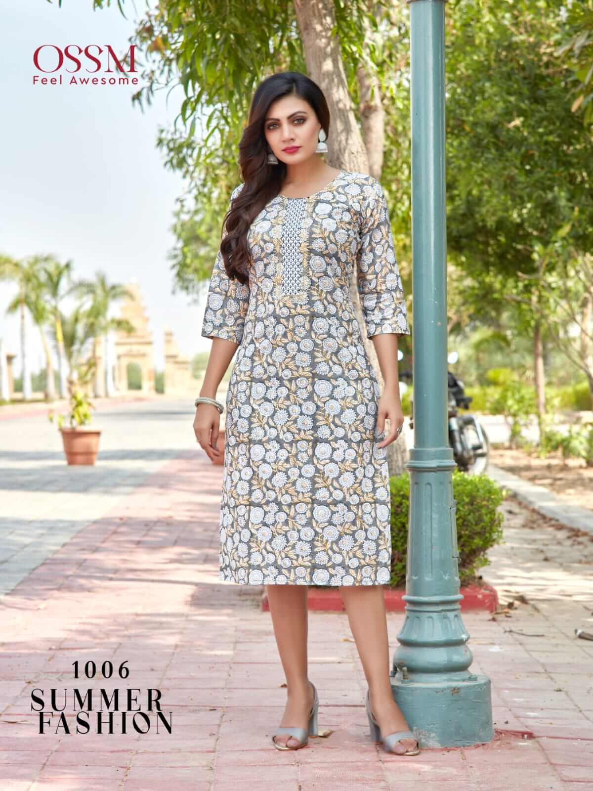 Ossm Summer Fashion Cotton Kurtis Wholesale Catalog, Buy Full Catalog of Ossm Summer Fashion Cotton Kurtis At Wholesale Price