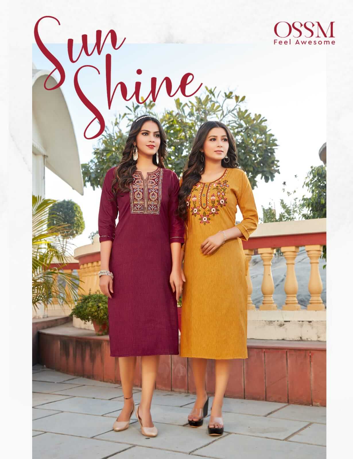 Ossm Sun Shine Kurtis Catalog In Wholesale Price