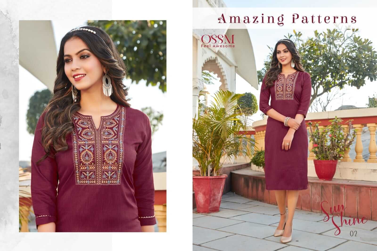 Ossm Sun Shine Kurtis Catalog In Wholesale Price, Purchase Full Catalog of Ossm Sun Shine In Wholesalw Price Online