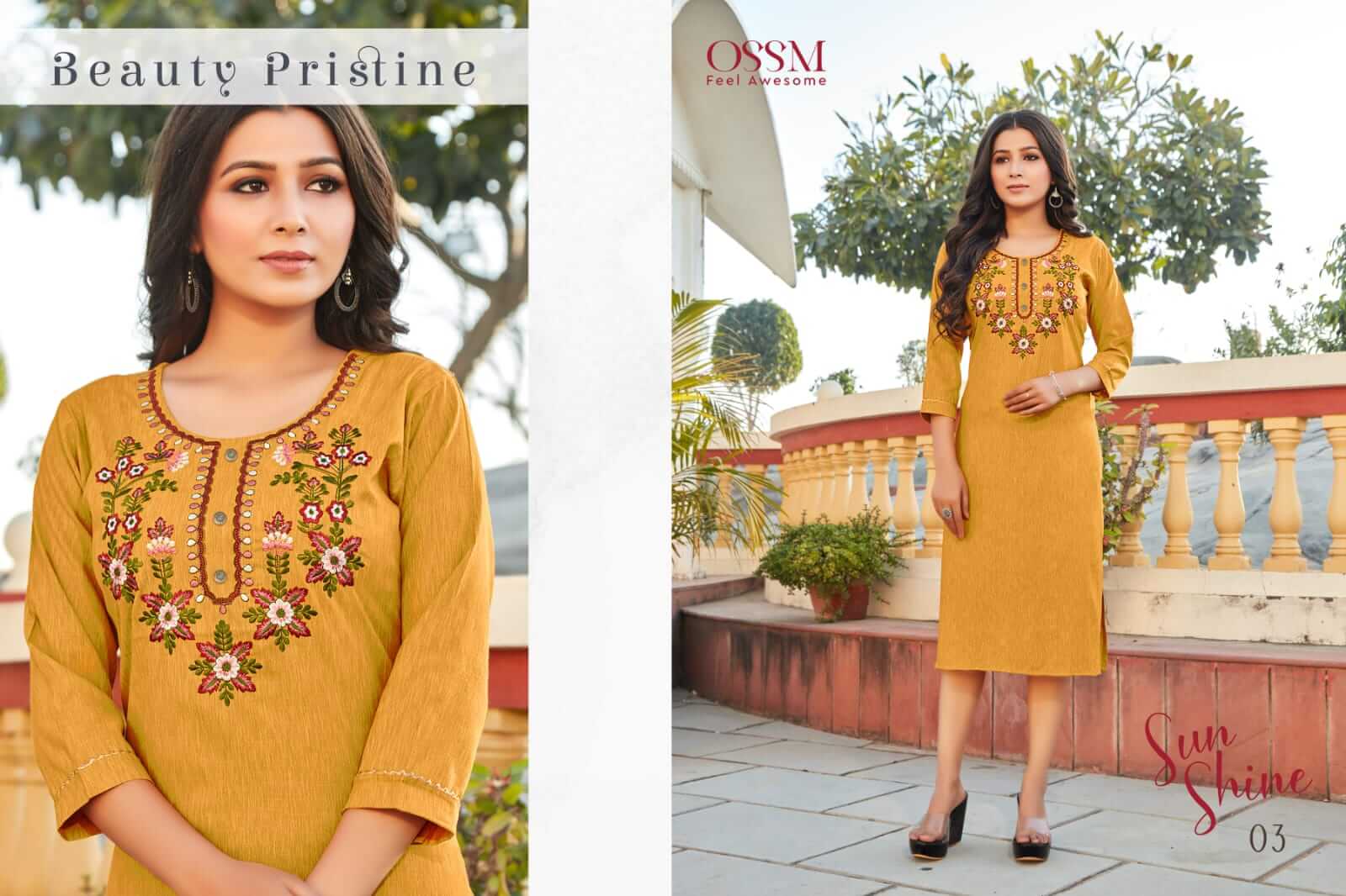 Ossm Sun Shine Kurtis Catalog In Wholesale Price, Purchase Full Catalog of Ossm Sun Shine In Wholesalw Price Online