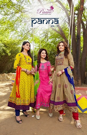 Paavi Panna Vol 17 Top Bottom With Dupatta Wholesale Catalog