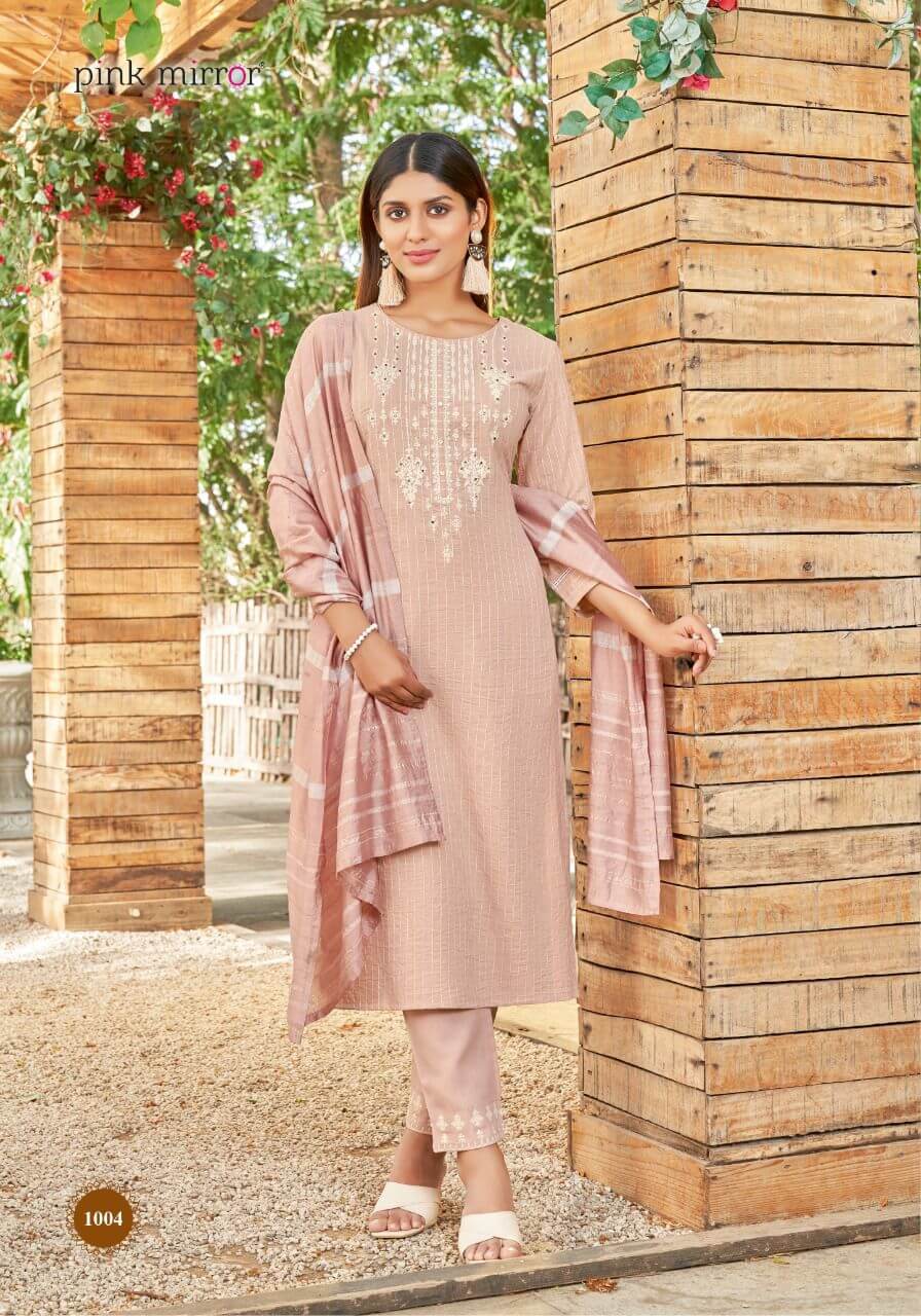 Pink Mirror Pearl Party Wear Dress Wholesale Catalog. Purchase Full Catalog of Party Wear Dress In Wholesale Price Online