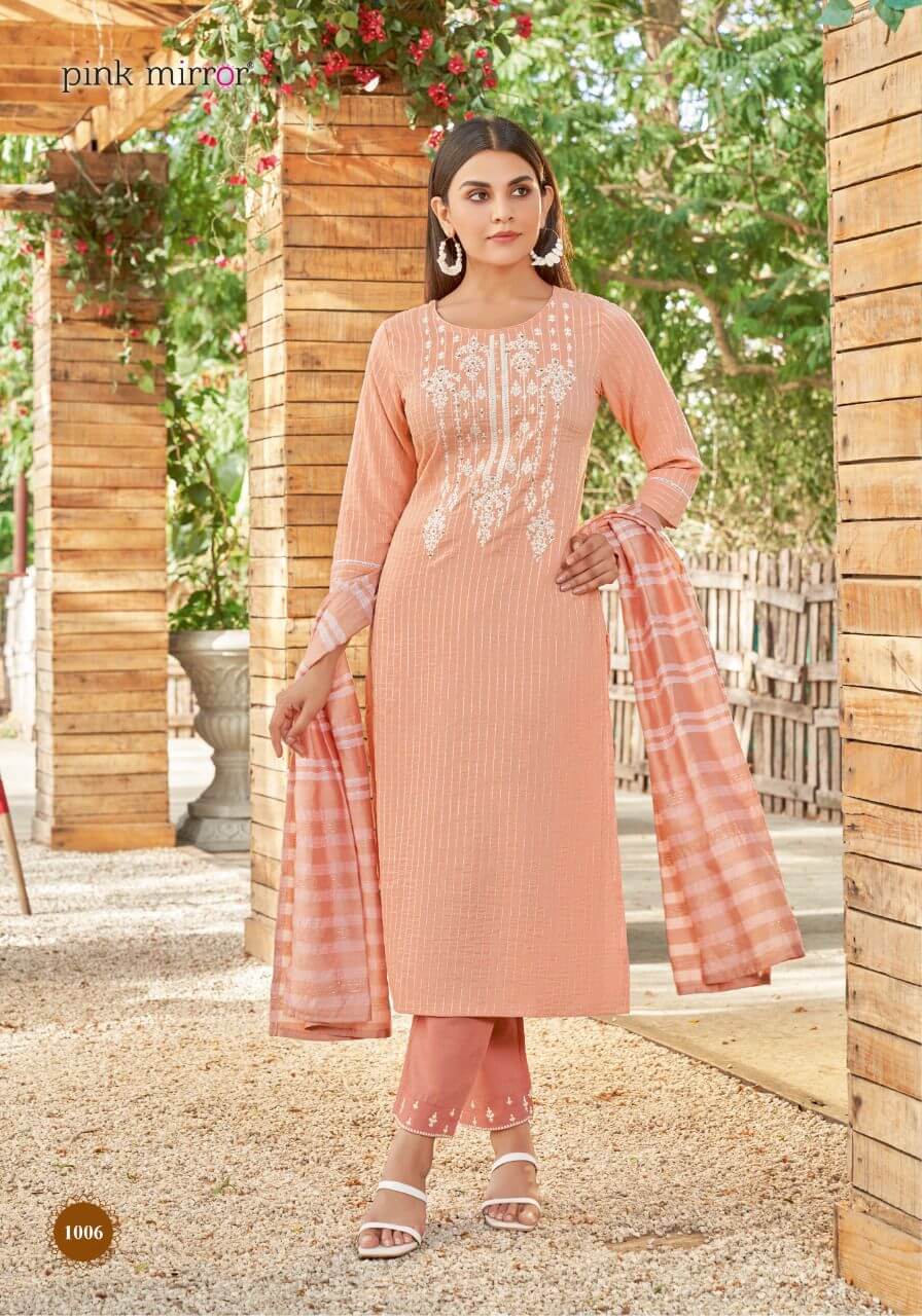 Pink Mirror Pearl Party Wear Dress Wholesale Catalog. Purchase Full Catalog of Party Wear Dress In Wholesale Price Online