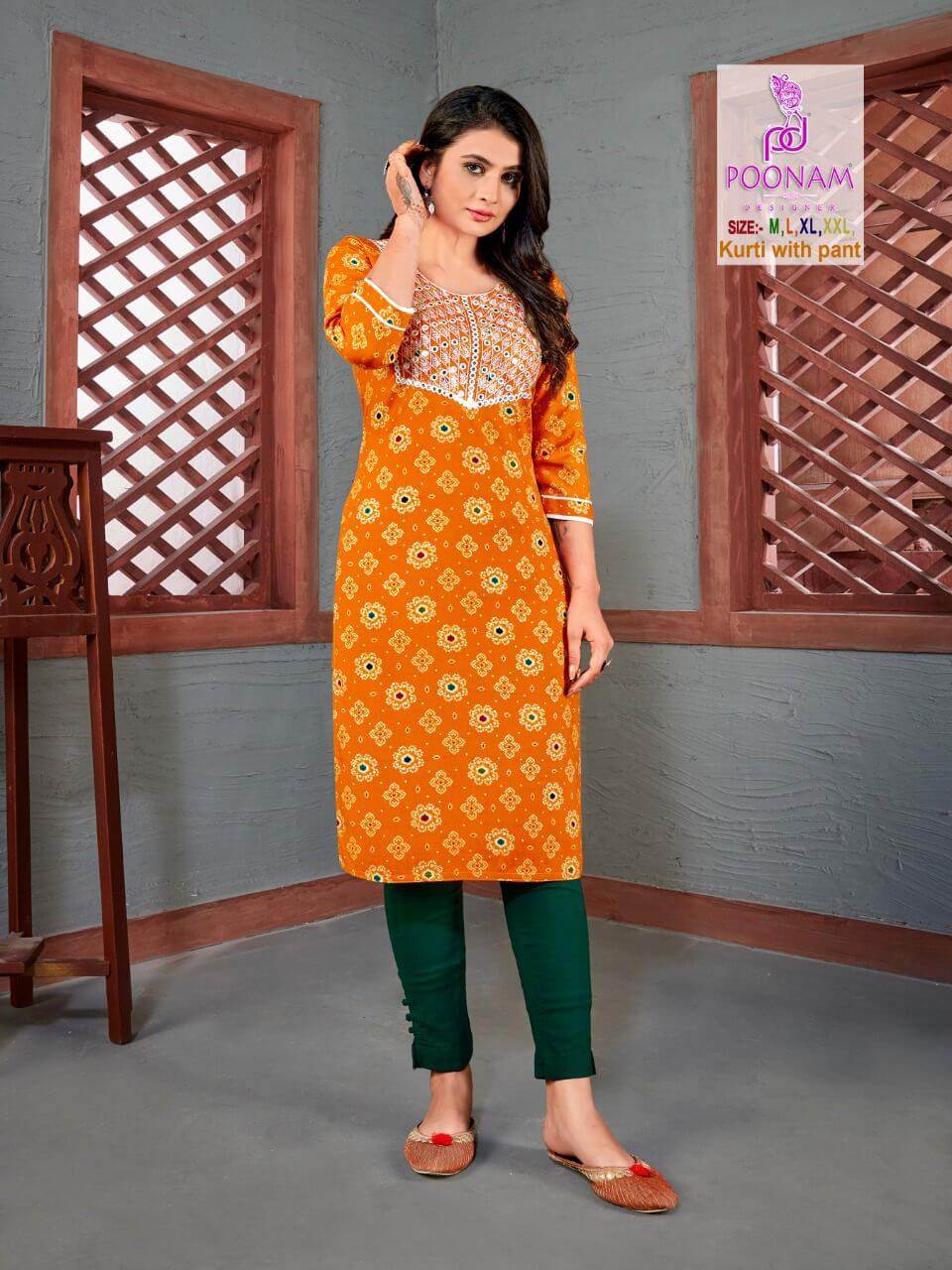 Poonam Designer Chahat Vol 2 Kurti with Pant Catalog In Wholesale Price Purchase Full Catalog of Poonam Designer Chahat Vol 2 In Wholesale Price online