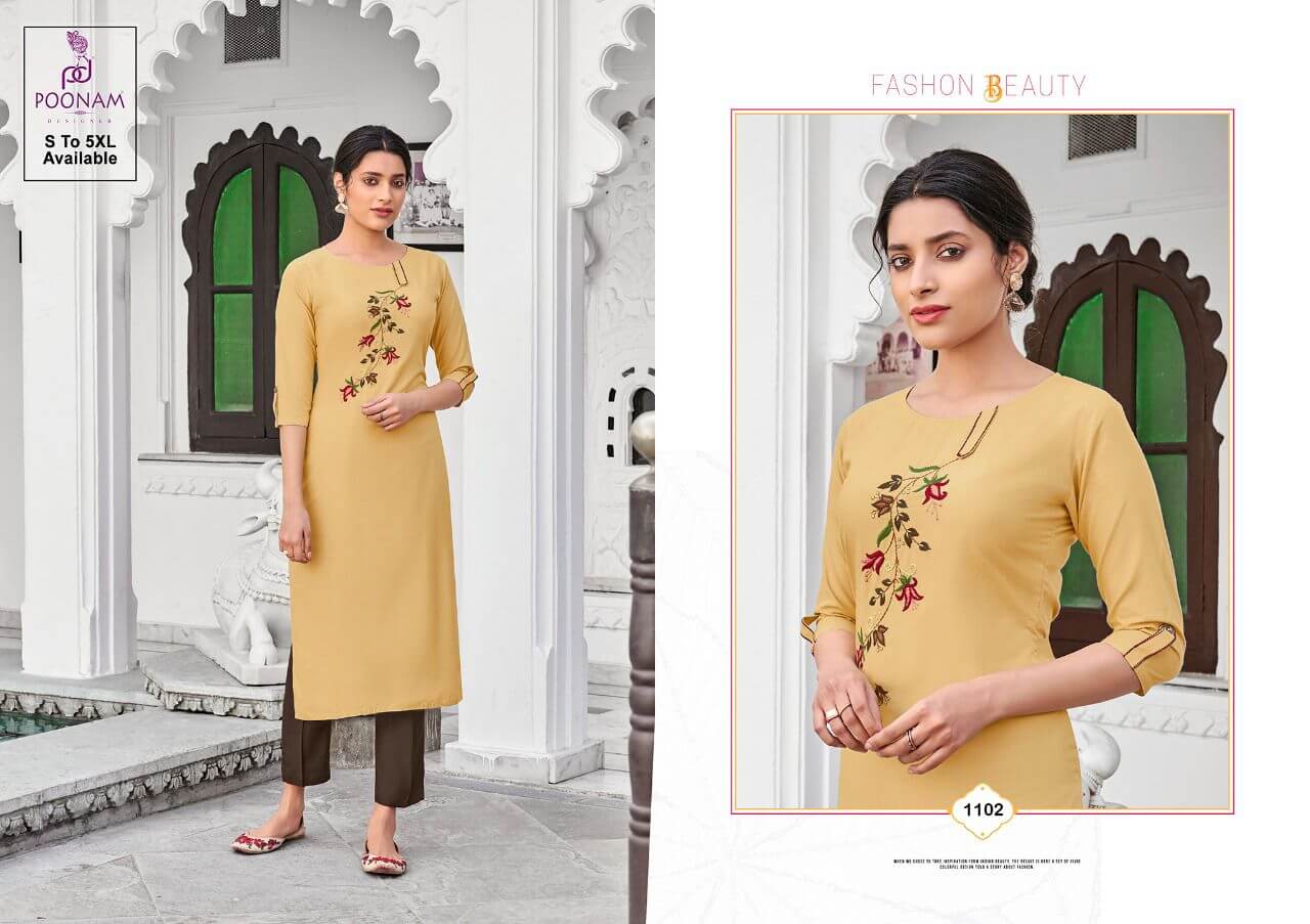 Poonam Designer Diva Vol 11 Rayon Kurtis Wholesale Catalog. Purchase Full Catalog of Rayon Kurtis In Wholesale Price Online