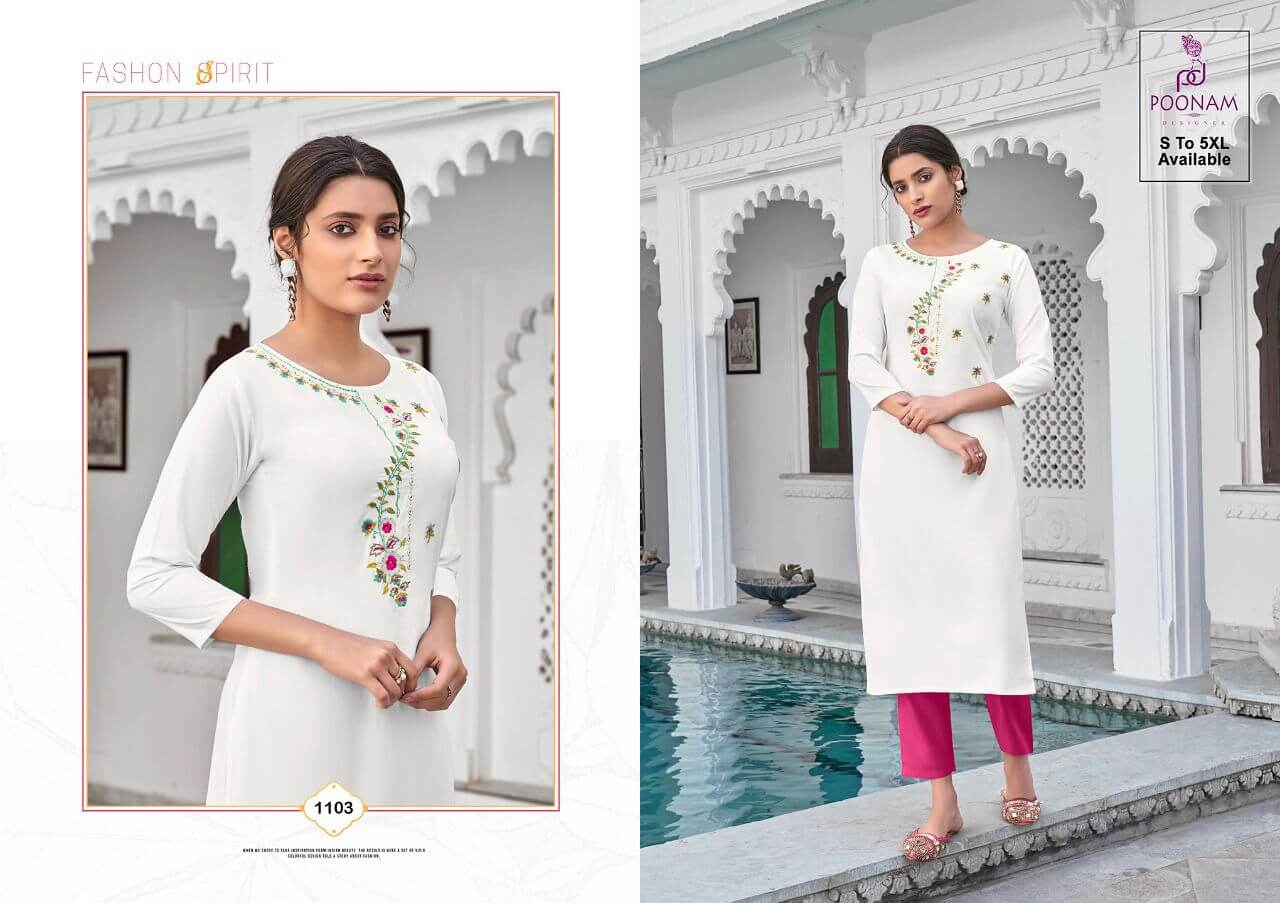 Poonam Designer Diva Vol 11 Rayon Kurtis Wholesale Catalog. Purchase Full Catalog of Rayon Kurtis In Wholesale Price Online