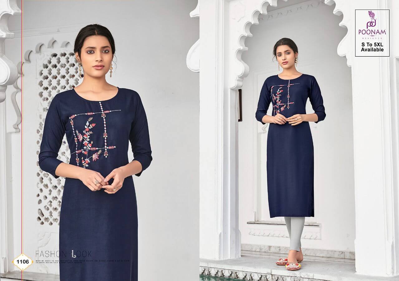 Poonam Designer Diva Vol 11 Rayon Kurtis Wholesale Catalog. Purchase Full Catalog of Rayon Kurtis In Wholesale Price Online