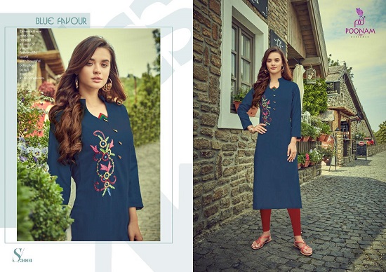 Poonam Designer Launches Riva Vol 3 Kurtis Wholesale Catalogue. Poonam Designer Riva Vol 3 Cotton Slub With Work Wholesale Kurtis Wholesale Catalogue. Purchase Poonam Riva Vol 3 Cotton Slub Kurtis Online at Best Wholesale Price. Order Riva Vol 3 In Wholesale From One Of The Leading Wholesaler Of Womens Kurtis, Dresses And Bottom Wears. Buy Ahmedabad, Surat, Gujarat Manufacturers Kurtis At Best Wholesale Price